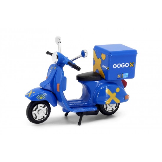 Machetă moto Tiny Toys [1:35] - Scooter 58 Scooter GOGOX - Blue